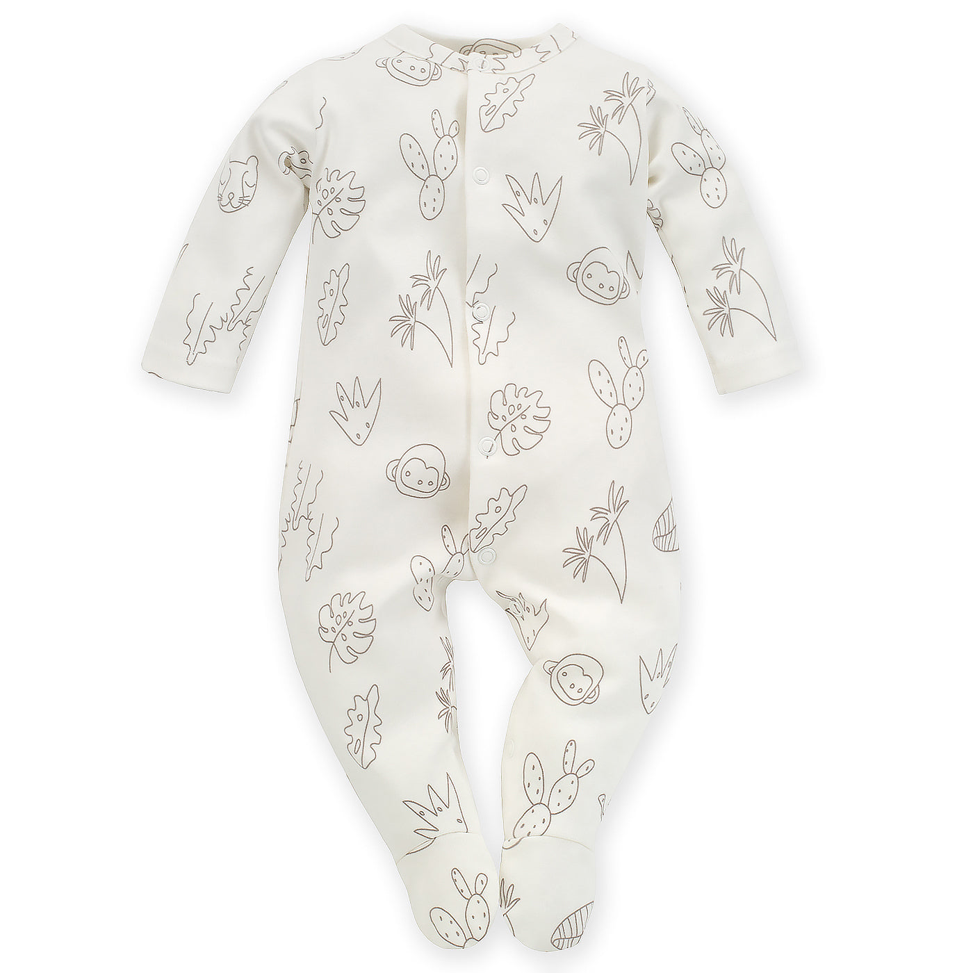 Baby footed coverall - Jungle