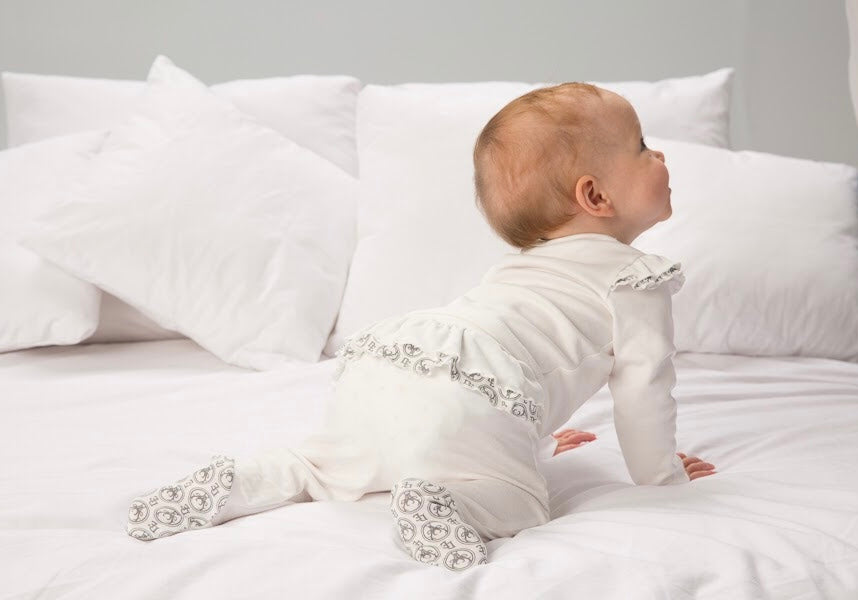 Baby girl footed leggings