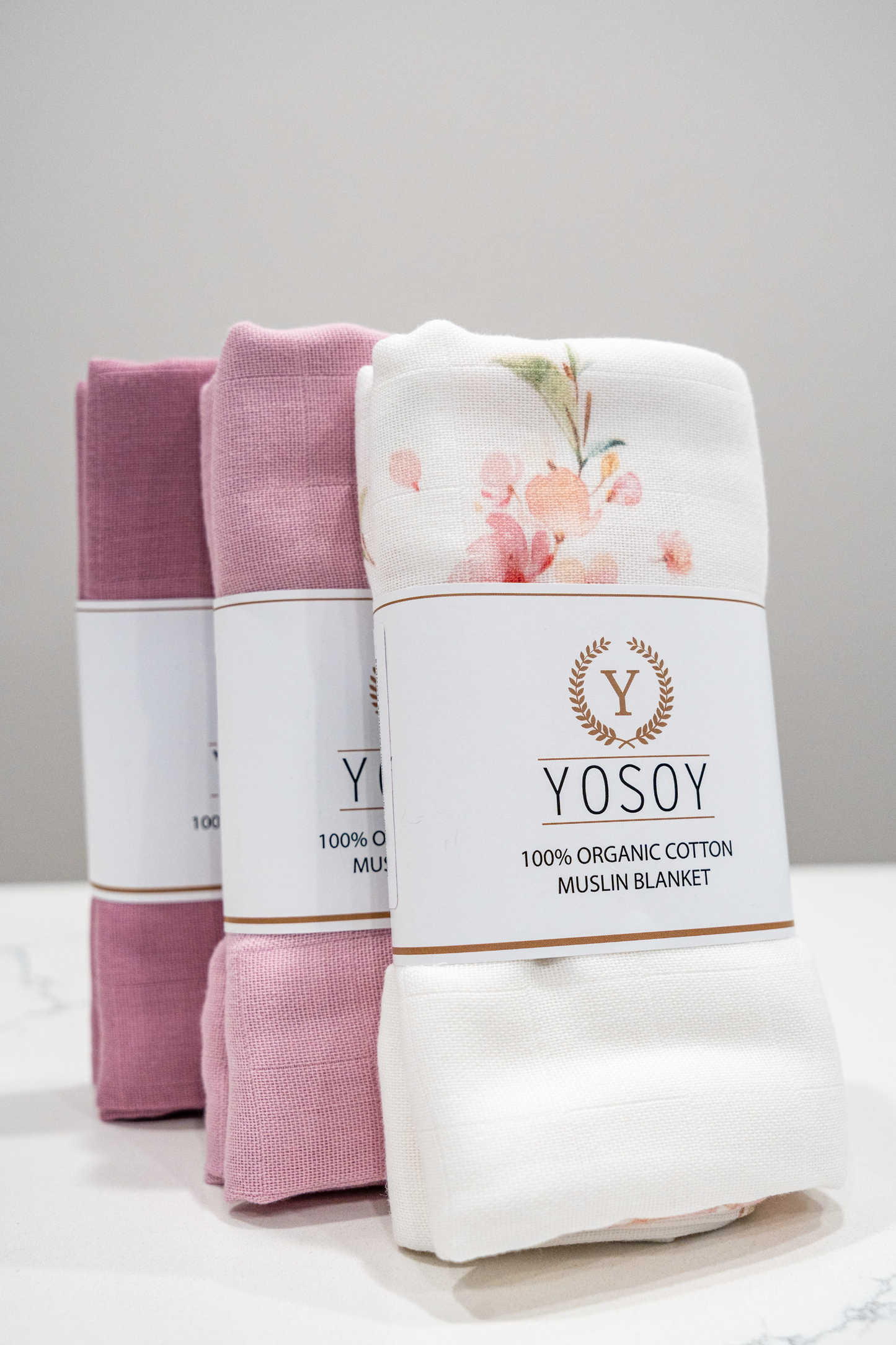 Dark Pink Muslin Swaddle Blanket