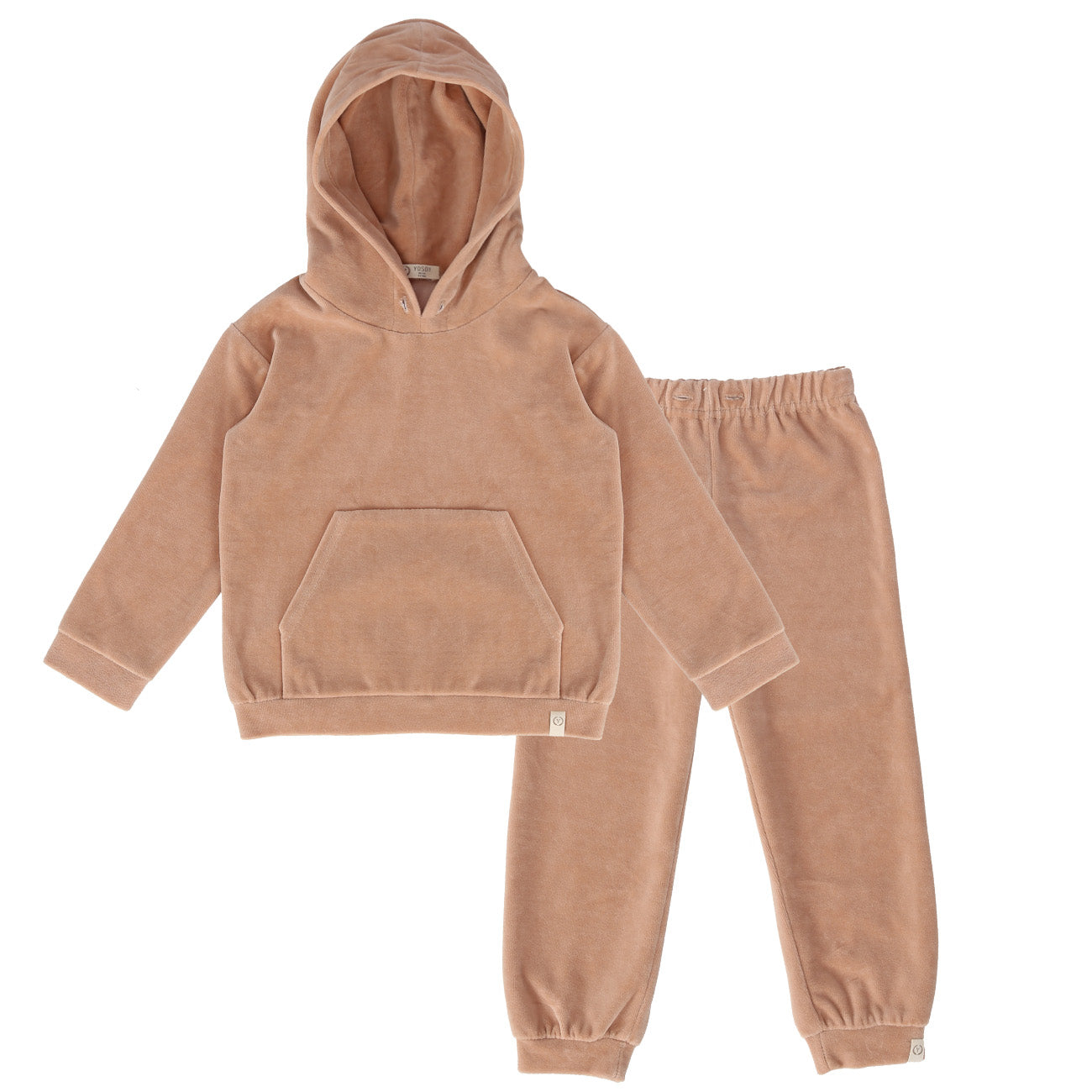 Beige Velour 2-piece Set