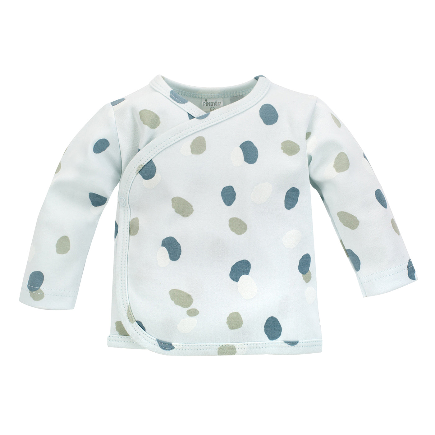 Side snap tee - Minty Dots