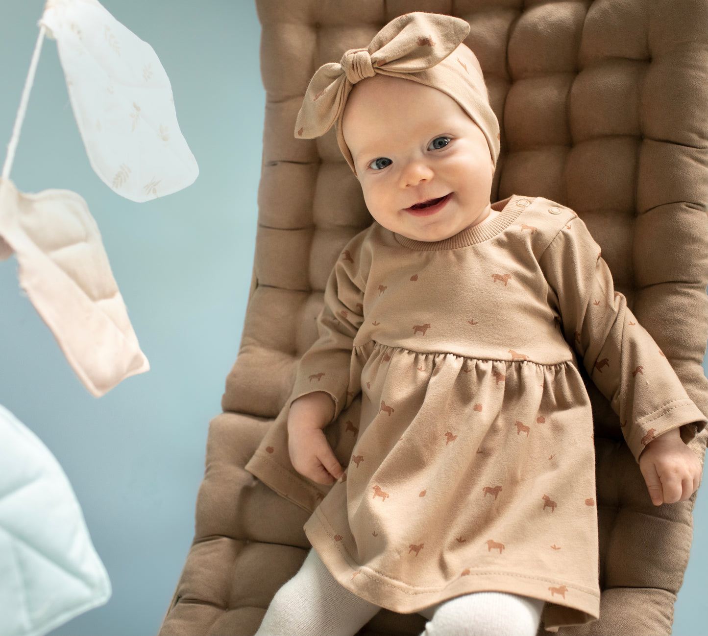 Wooden Pony Long Sleeve Dress