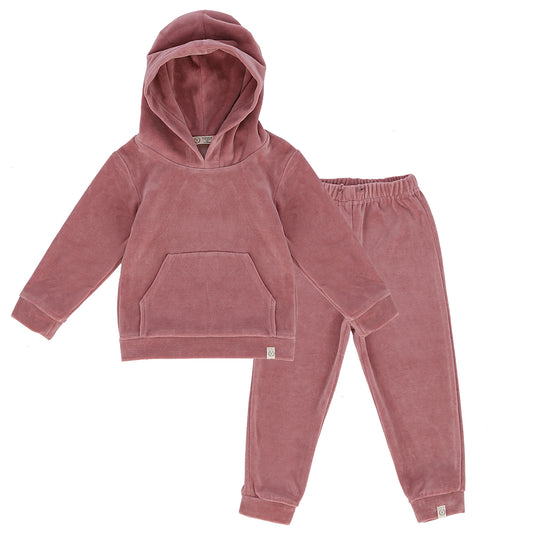 Pink Velour 2-piece Set