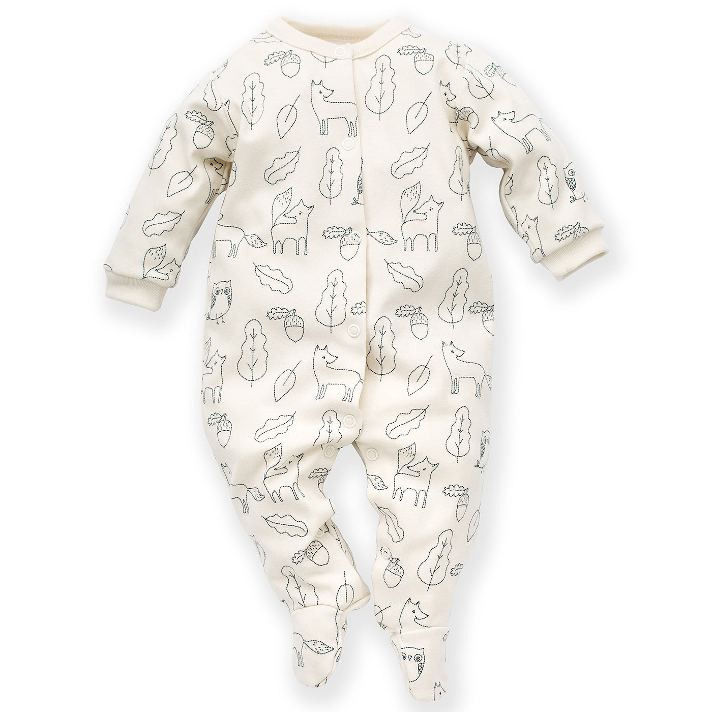Baby footed coverall - Secret Forest
