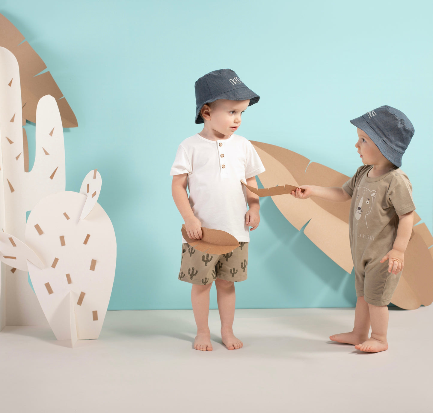 Cactus Drawstring Shorts