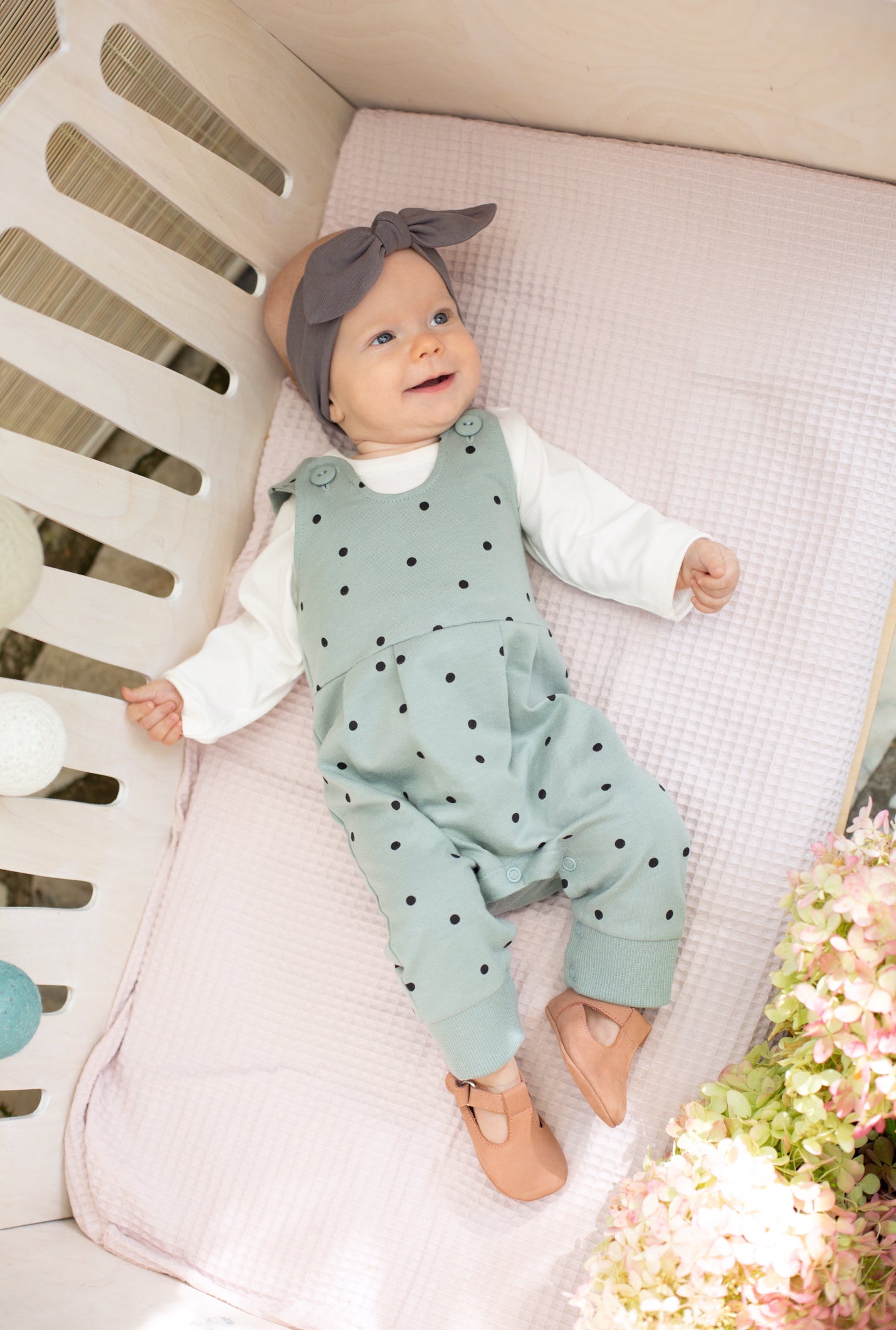 Baby Romper - Playful Dots