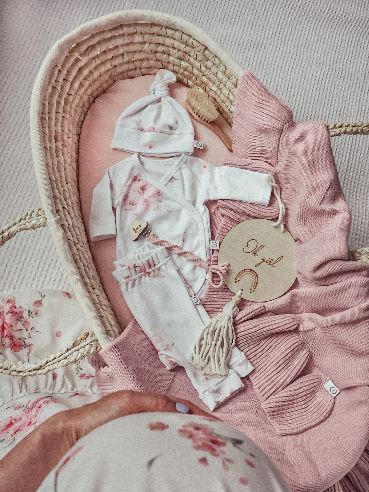 Baby Girl Side Snap Bodysuit JAPANESE FLOWERS