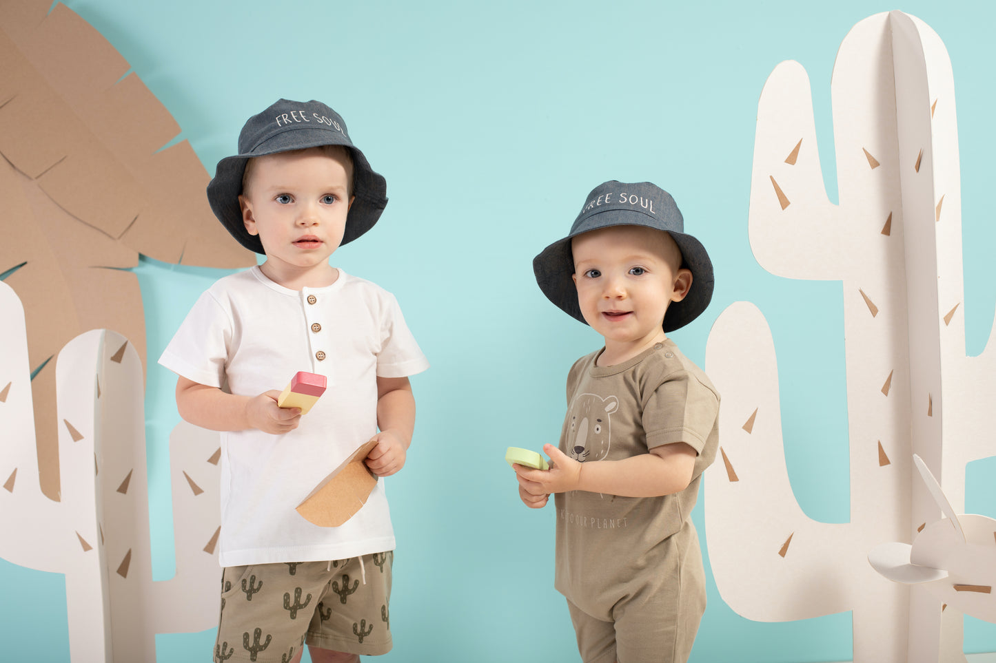 White T-shirt with Buttons
