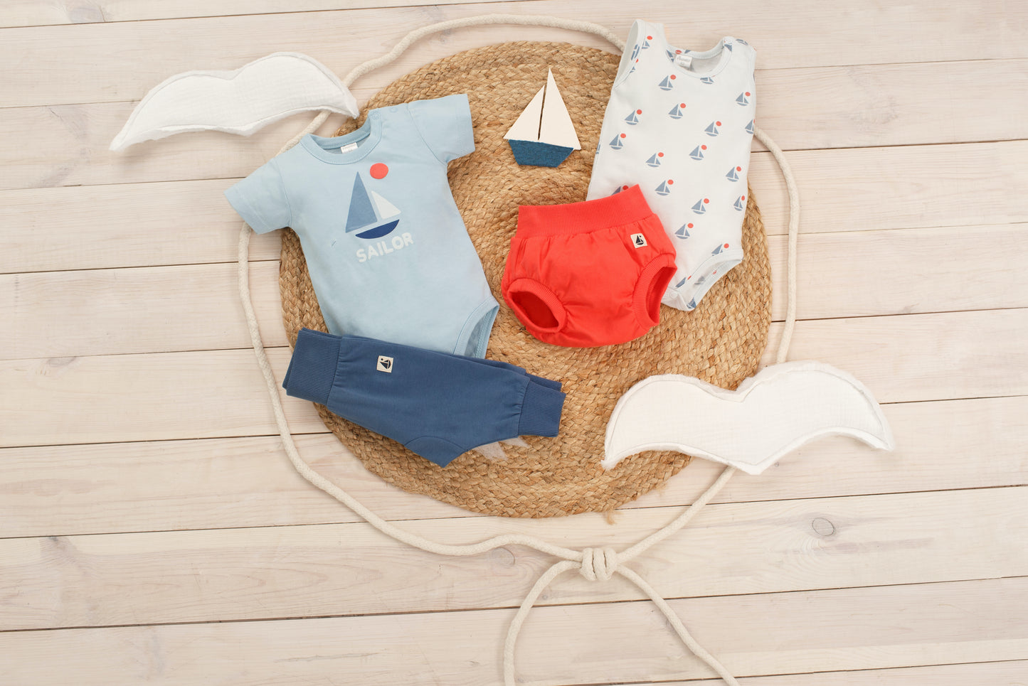 Sailboats Sleeveless Bodysuit