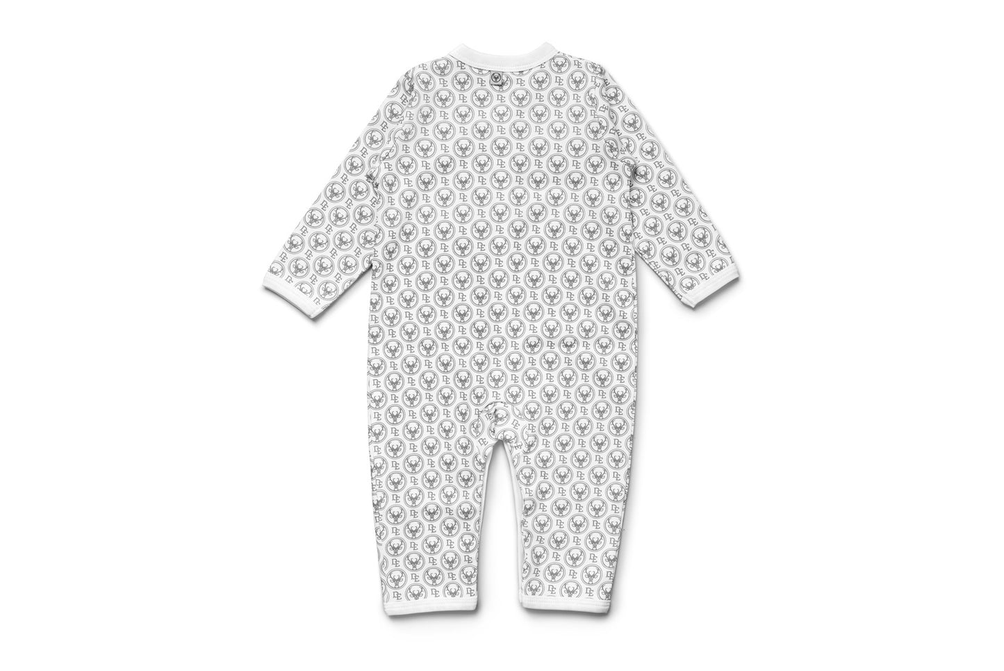 Snap-up romper with Dear Eco logo