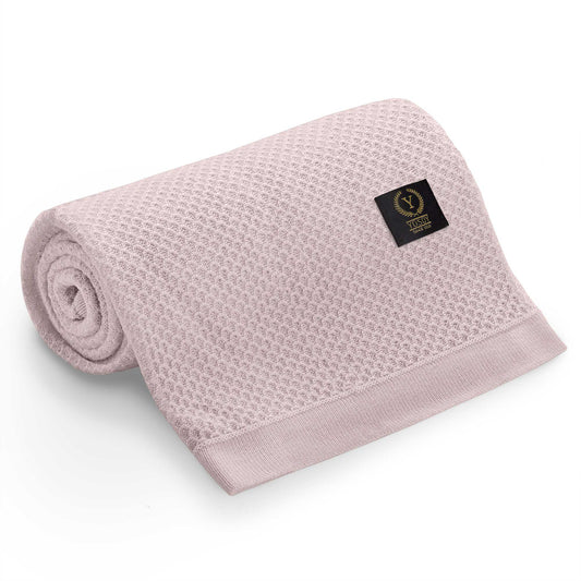 Powder Pink Bamboo Blanket