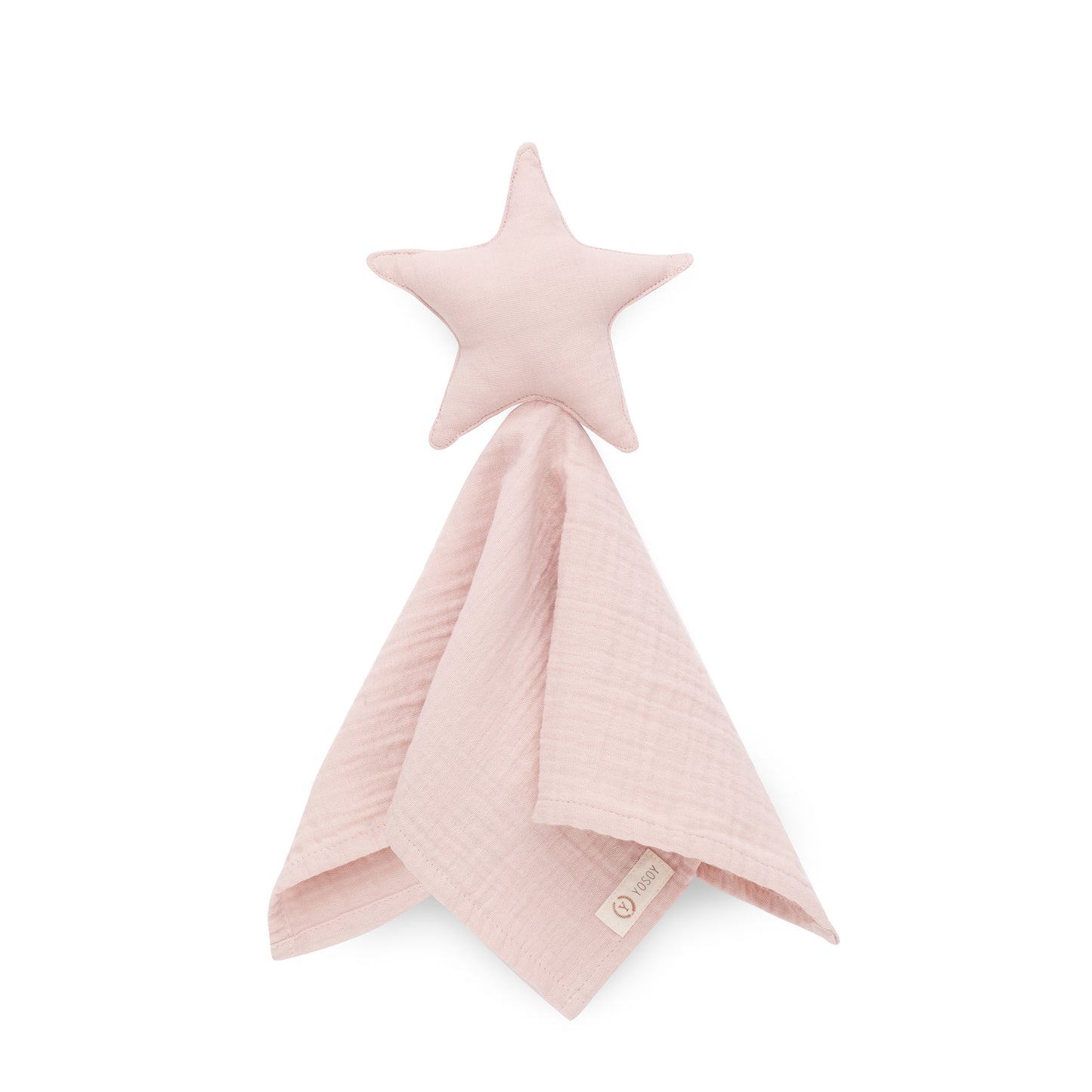 Lovey Powder Pink Star - Security Blanket