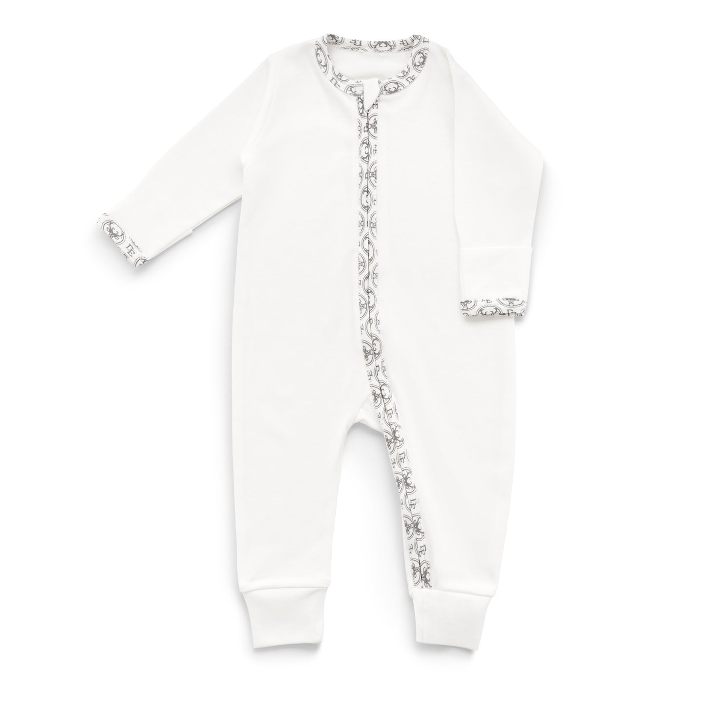 Full-zip romper