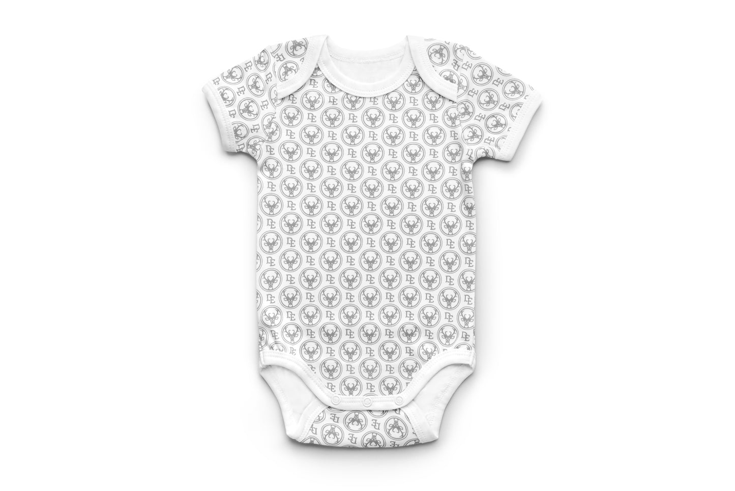 Short sleeve bodysuit with Dear Eco logo