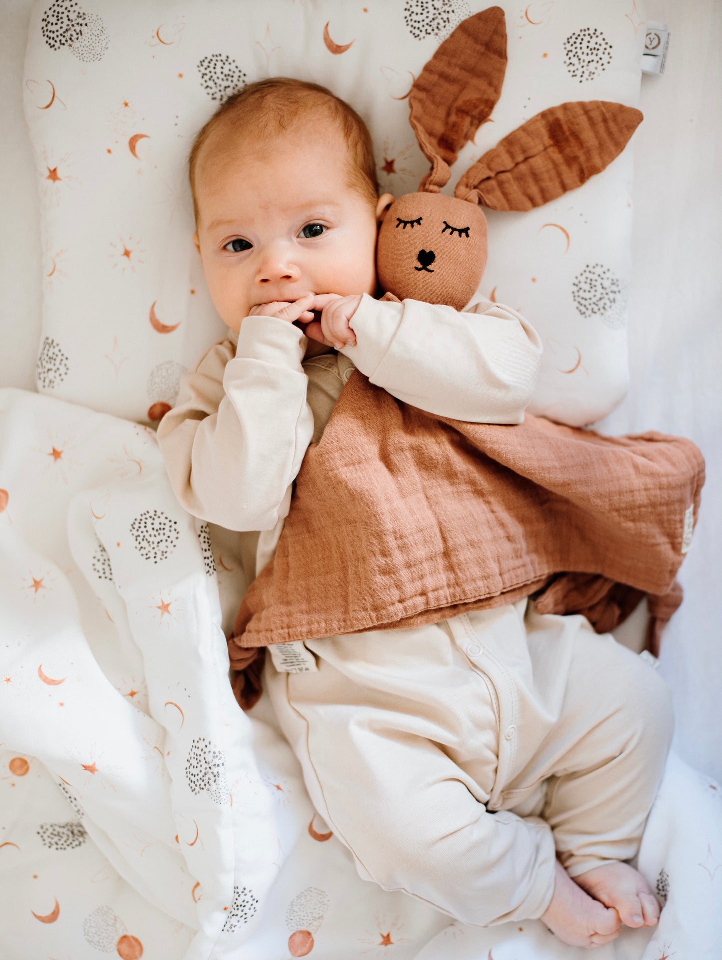 Cinnamon Bunny Cuddle Security Blanket