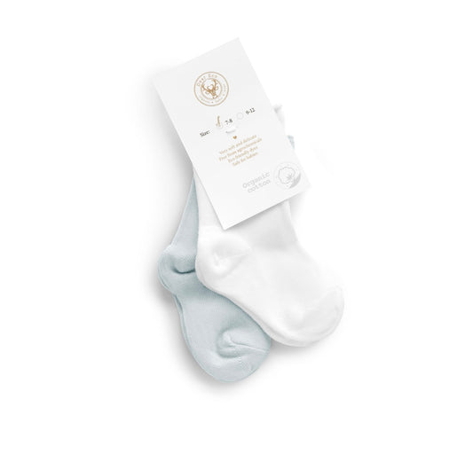 White & Blue Socks