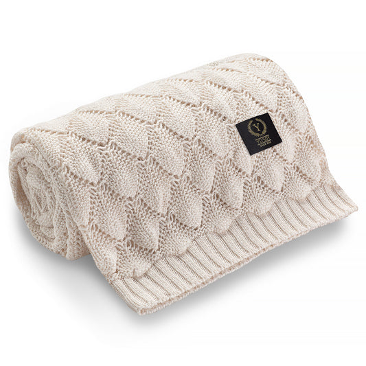 White Pearl Openwork Blanket