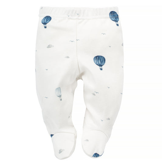 Baby Boy Footed Leggings in Hot Air Balloons