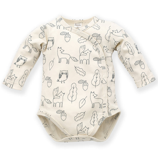 Long sleeve side snap body