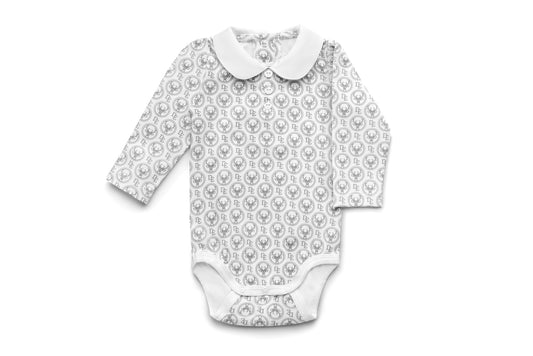 Baby Girl Bodysuit with Collar
