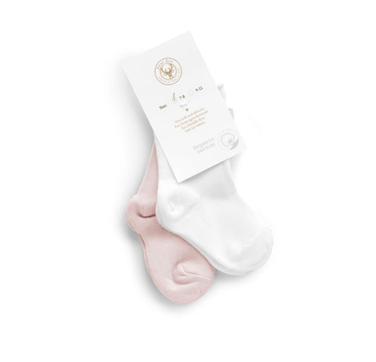 White & Pink Socks