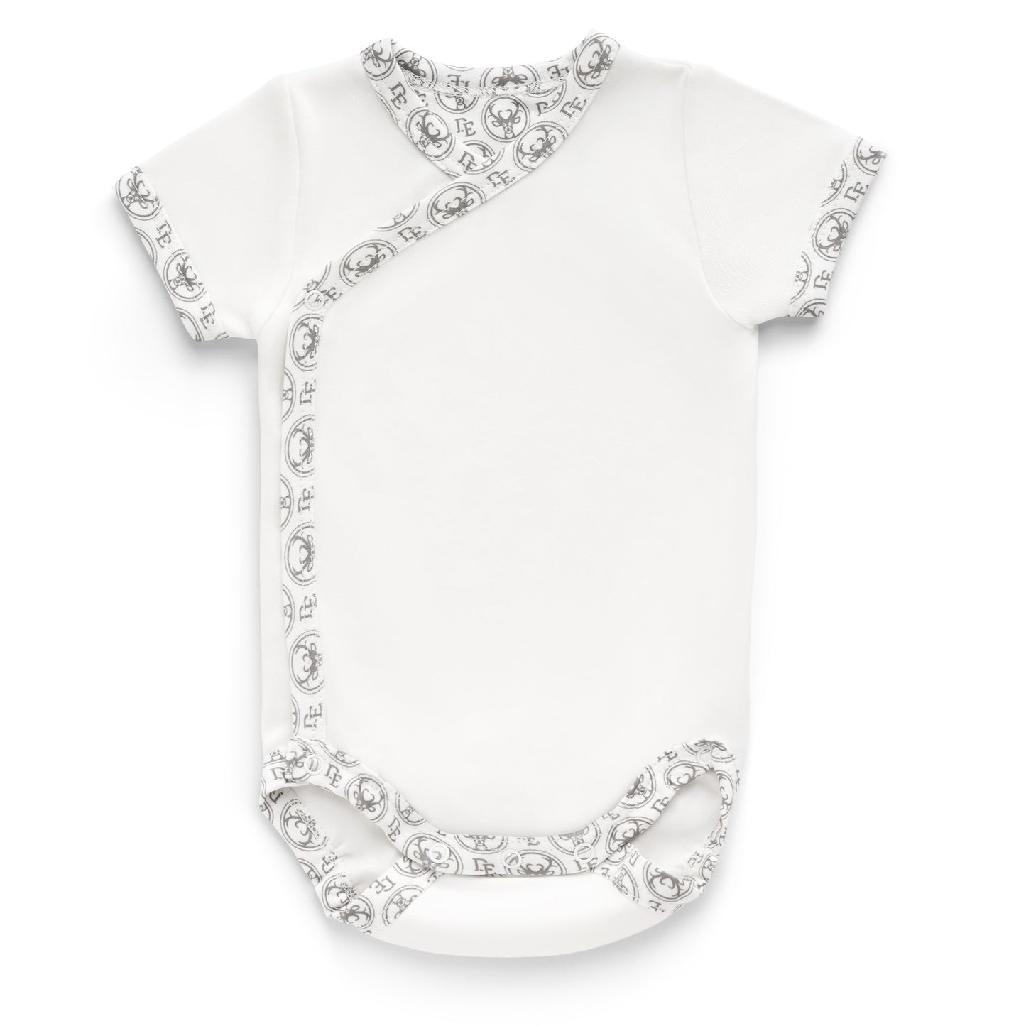 Short sleeve side snap body