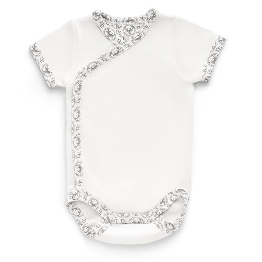 Short sleeve side snap body