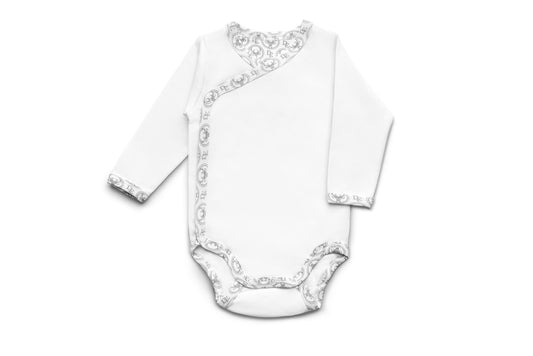 Long sleeve side snap body