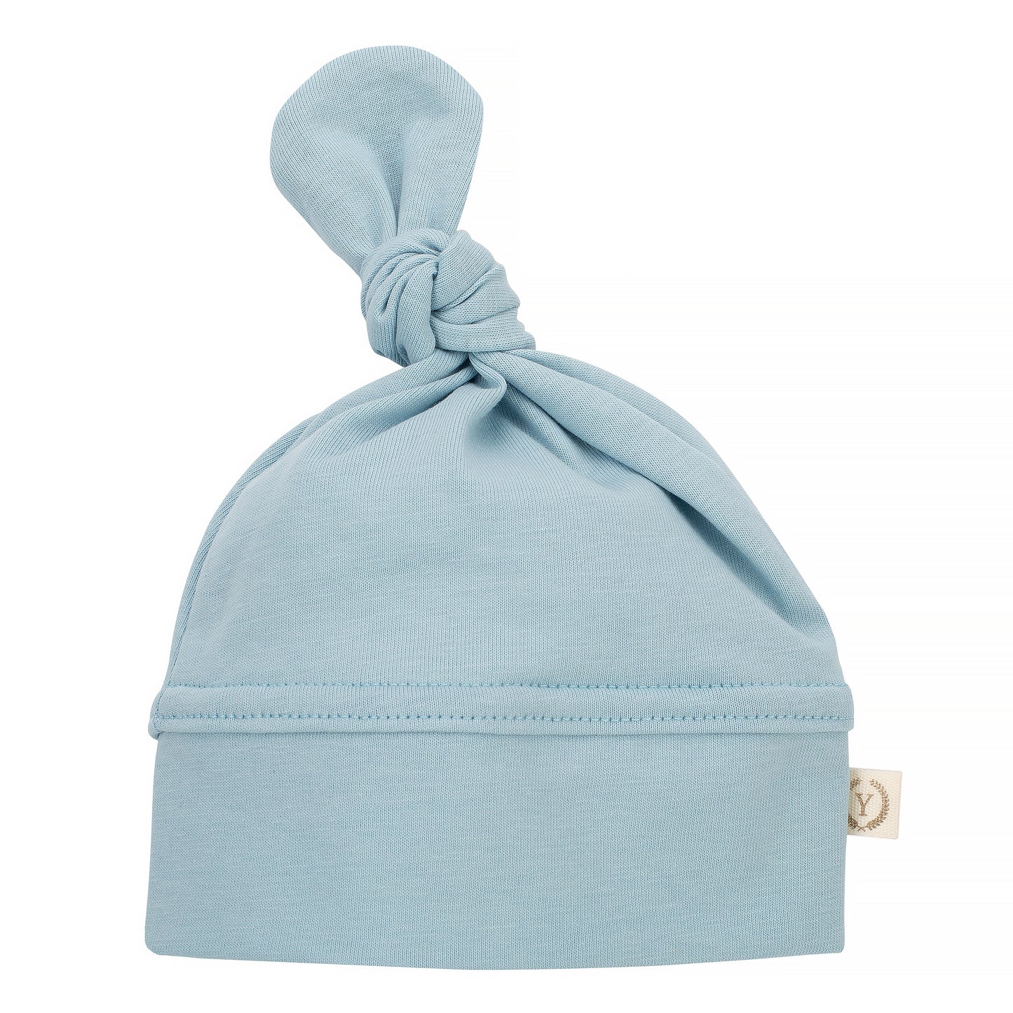 Top Knot Baby Hat BLUE SKY