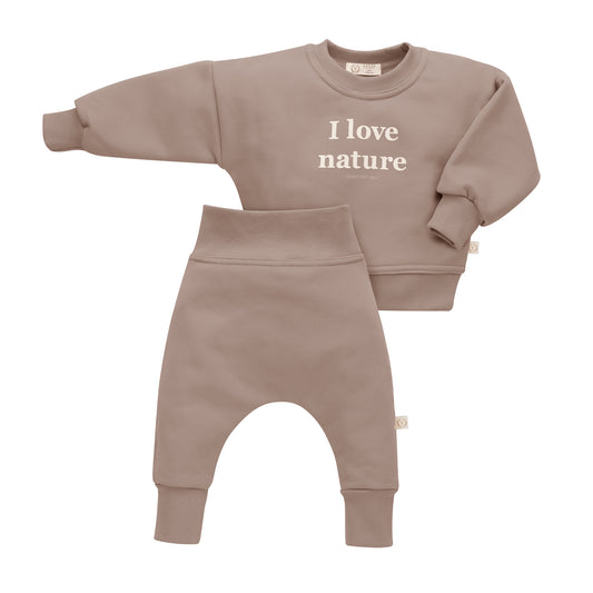 Chocolate 2-piece Sweatsuit Set