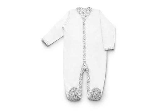 Snap-up footed coverall